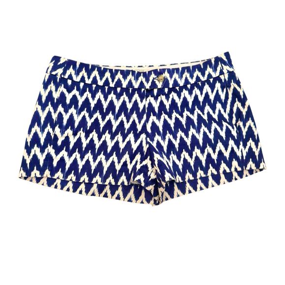 J. Crew Zigzag Ikat Stretch Chino Shorts 6 - Picture 1 of 12